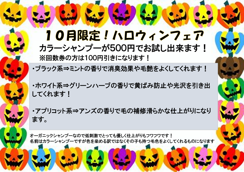 10月フェア！